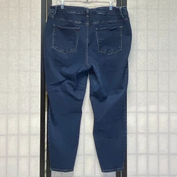 Maurices High Rise Skinny Stretch Jeans Jeggings 22W Short Medium Wash Denim - Picture 2 of 12